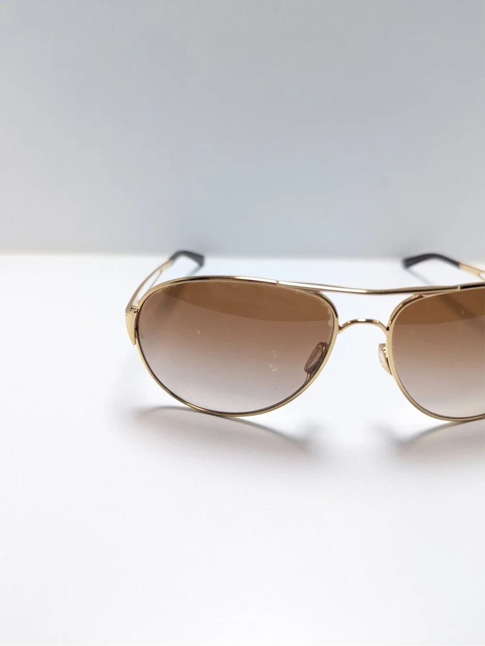 Oakley Caveat OO4054-07 Brown Gradient Gold Aviator Unisex Sunglasses 60-14-137